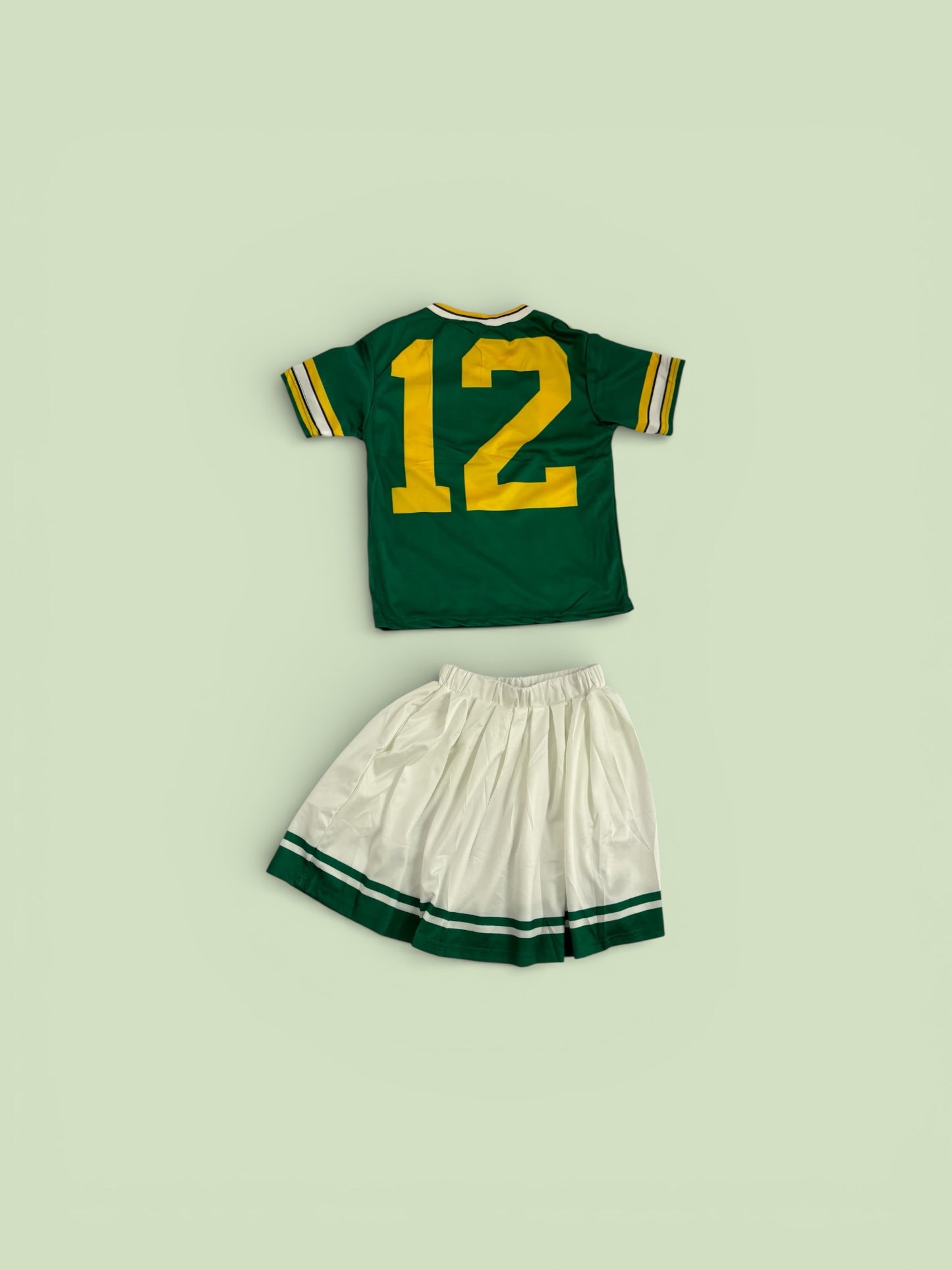 2pc Young Girls Basketball T-shirt and Skirt Number 12