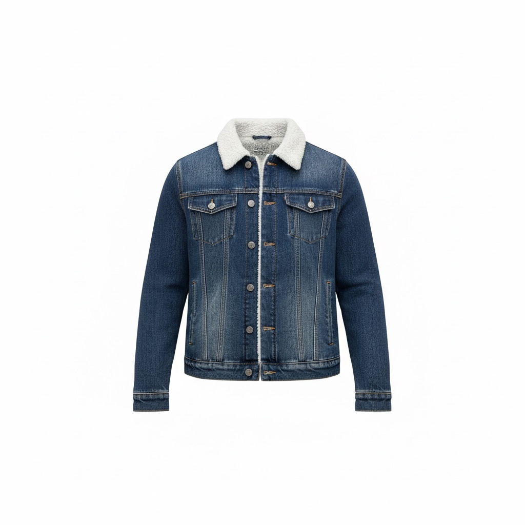 Men’s Denim Jackets Wool Fur Inside