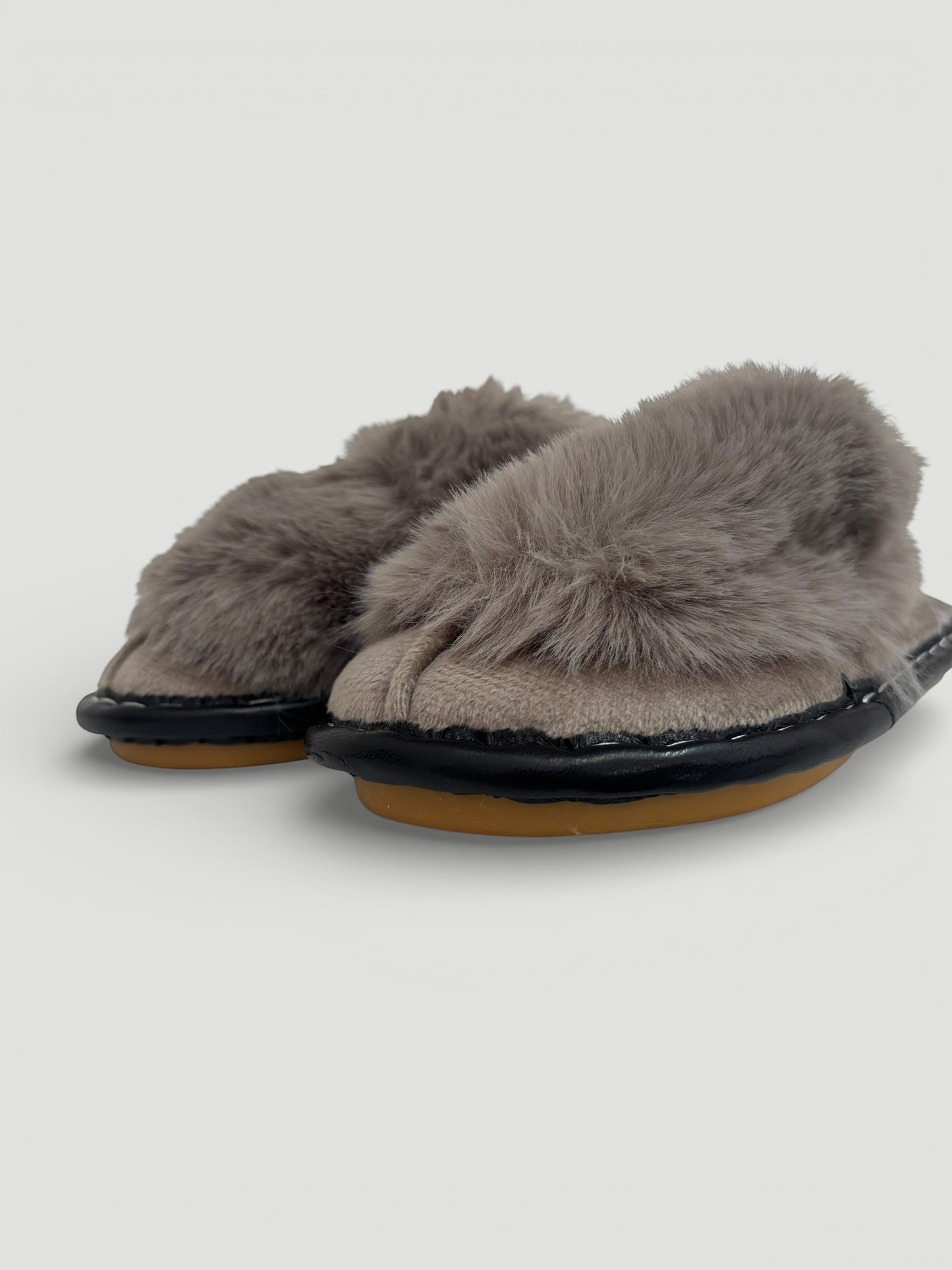 Casual Comfortable Solid Color Plush Slippers, Women Flats