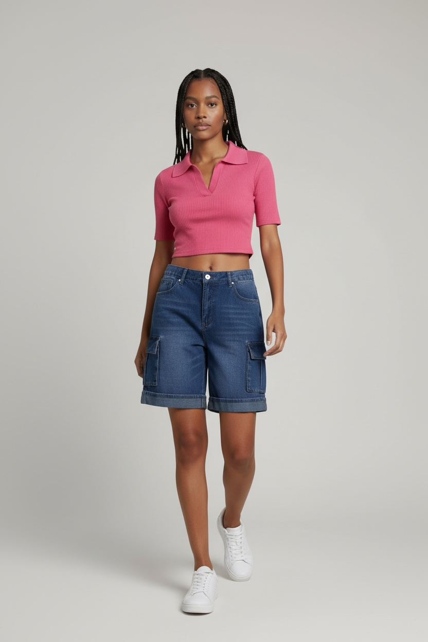 Women’s Denim Blue Shorts