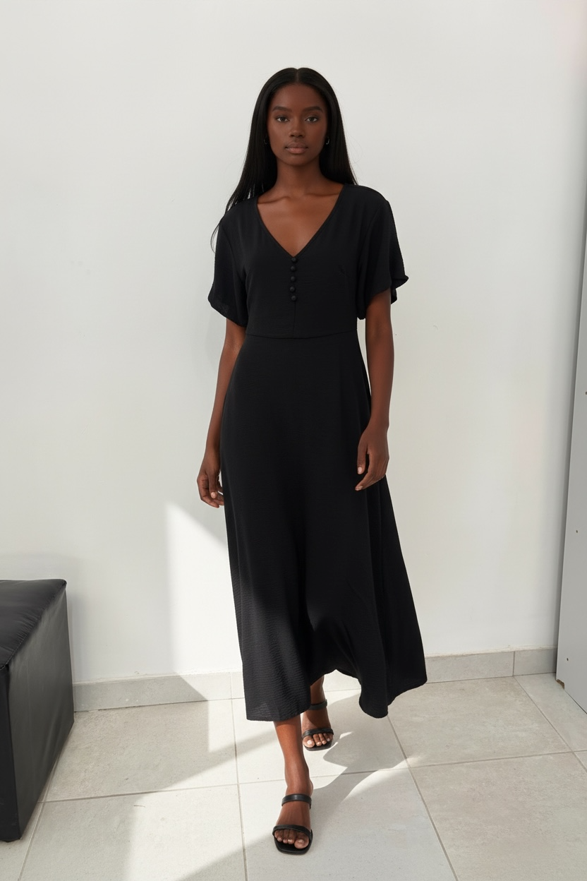 Women’s Simple Black Dress