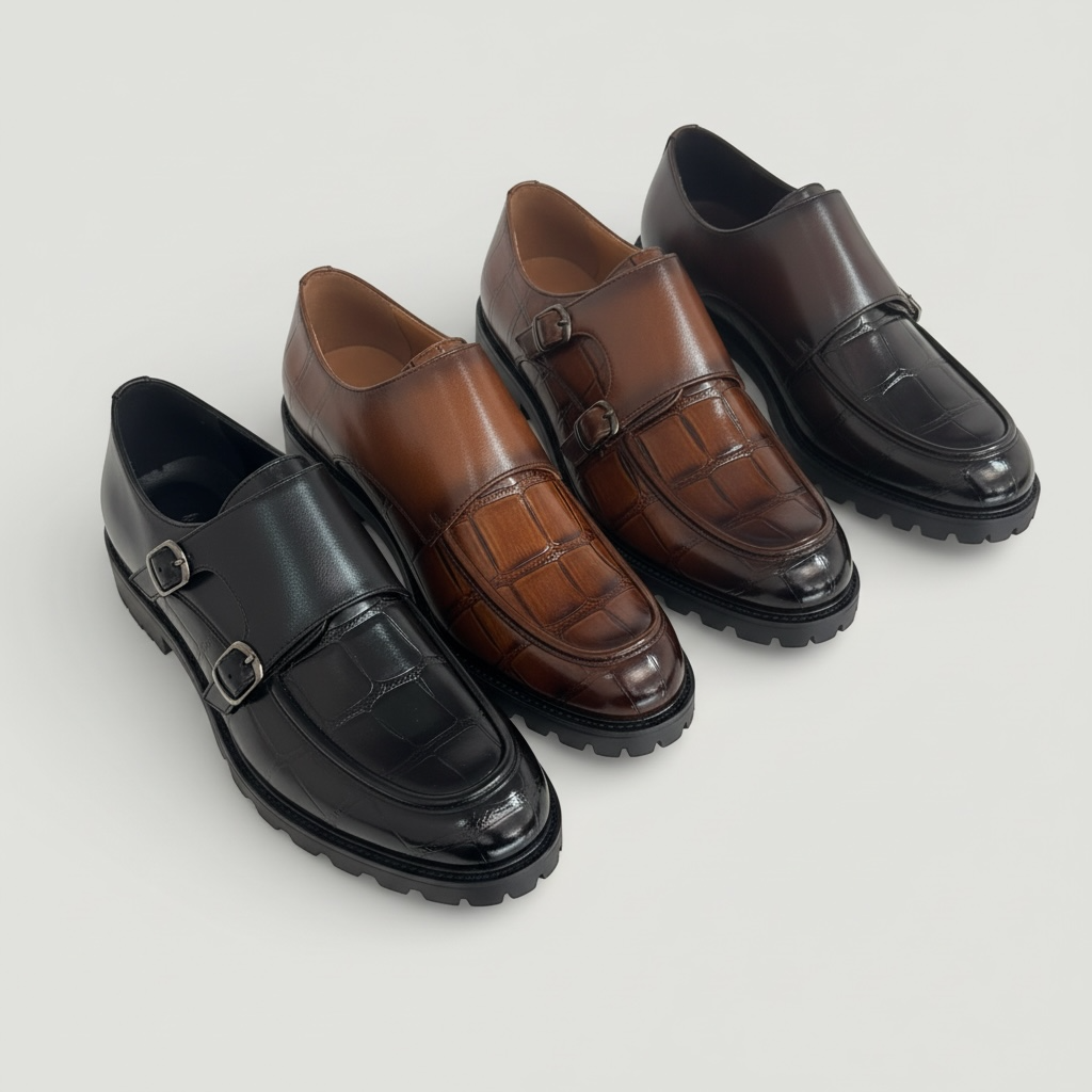 Men’s Vintage shoes Crocodile Leather Shoes