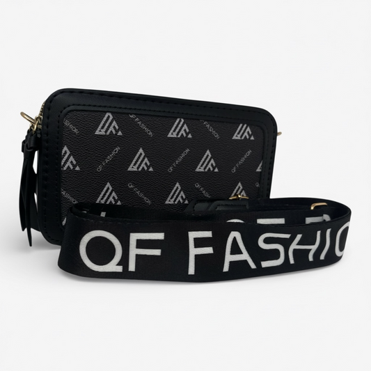 QF Fashion Sling Bag Double zip Double Space