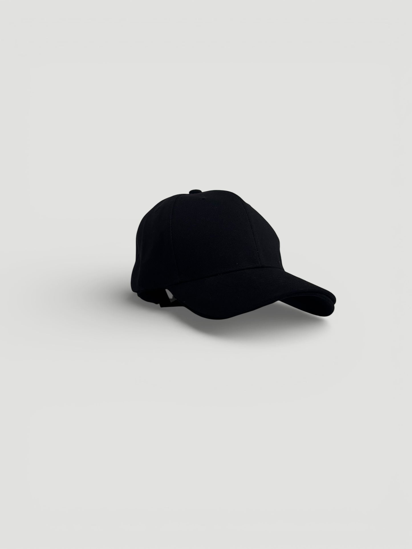 1pc Unisex Simple Casual Black Baseball Cap, Adjustable Back Size