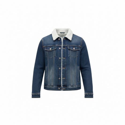 Men’s Denim Jackets Wool Fur Inside