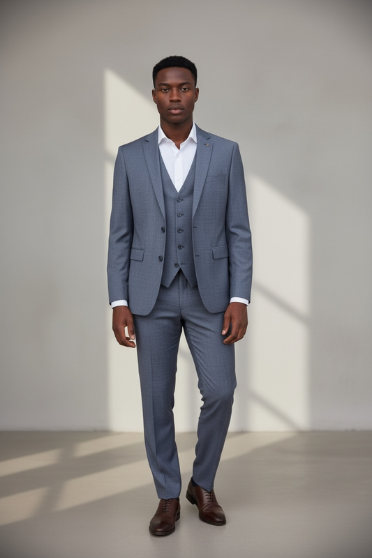 Grey 3pc Men Suit