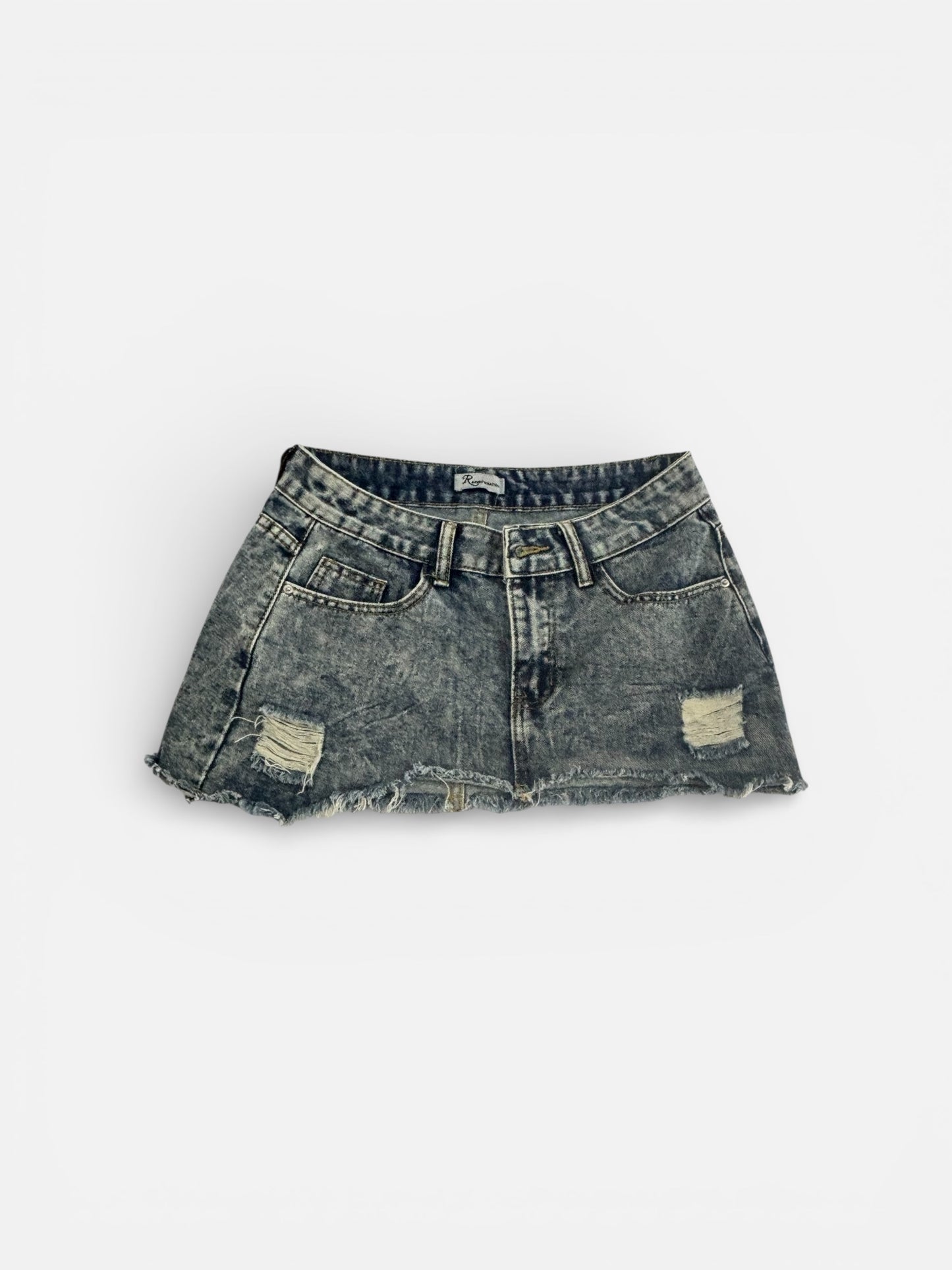 Women's Casual Washed Denim Mini Skirt Y2k