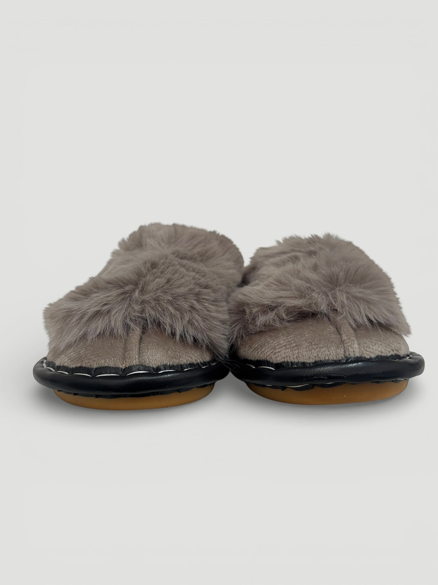 Casual Comfortable Solid Color Plush Slippers, Women Flats