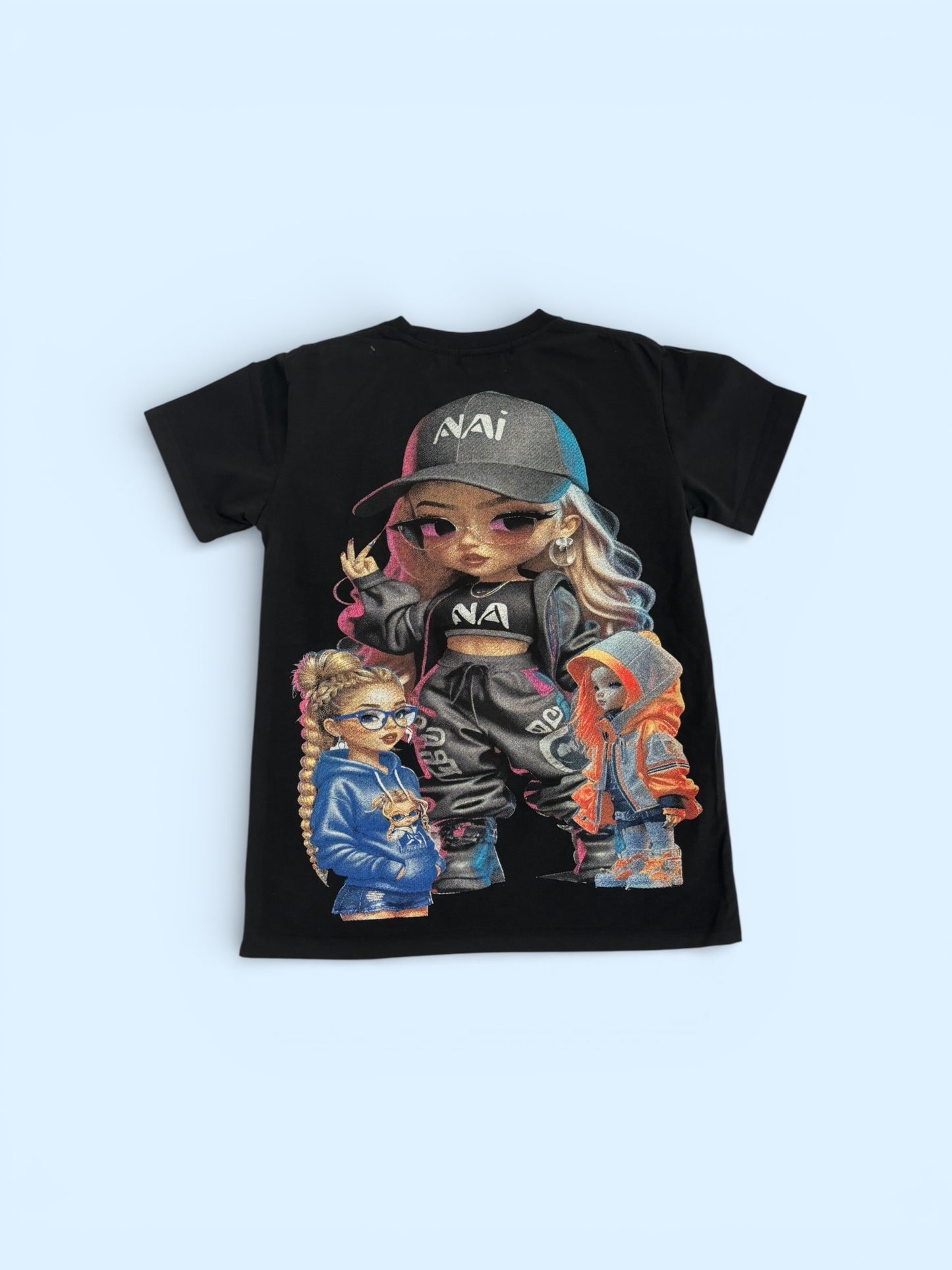 Cartoon Kids T-shirt Round Neck Short Sleeve