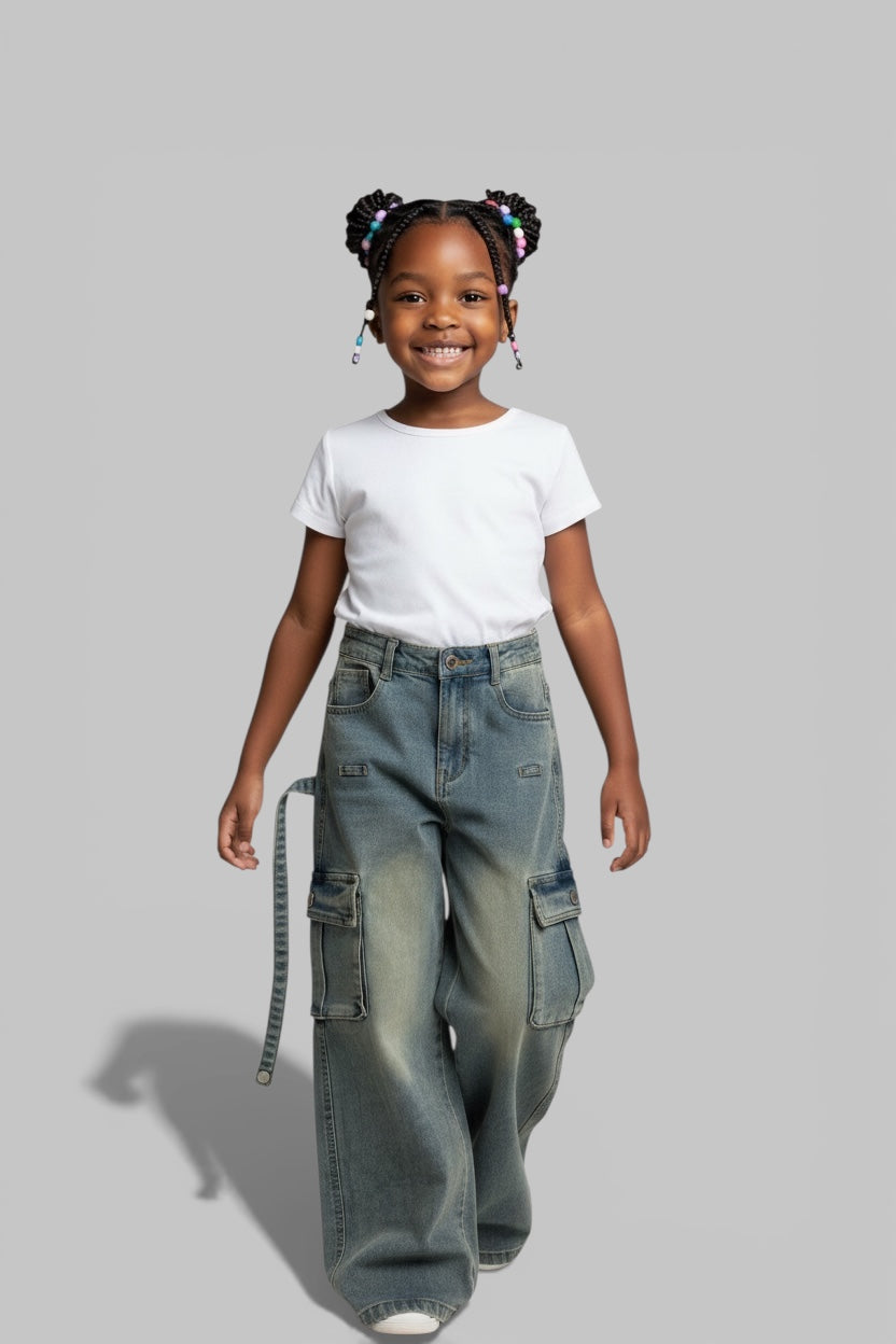 Kids Demin Jeans Multiple pockets