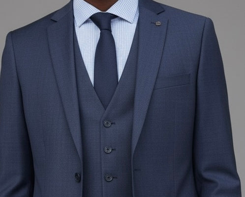 Plain Navy Blue Tie