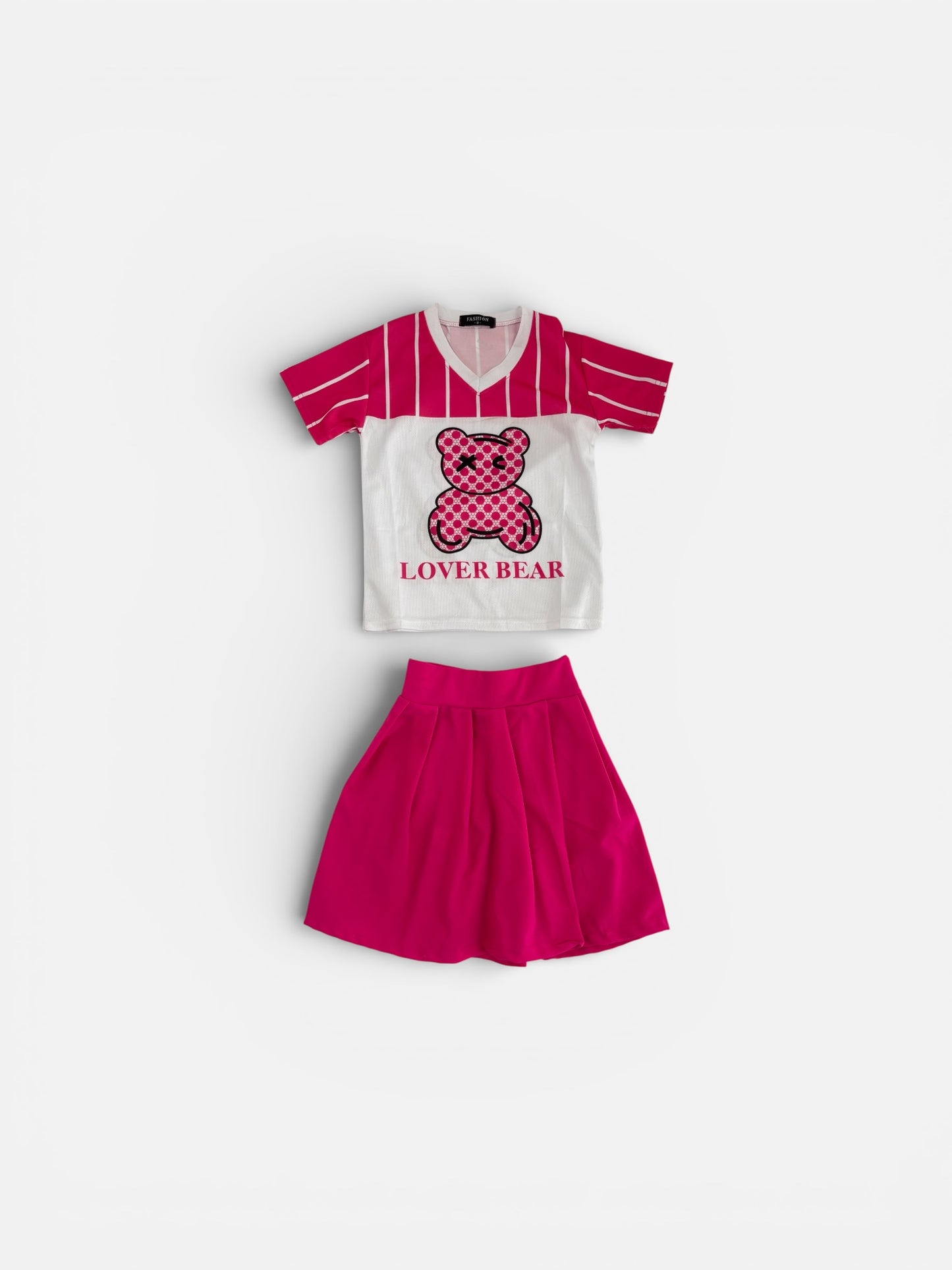 2pc Young Girls Basketball T-shirt and Skirt