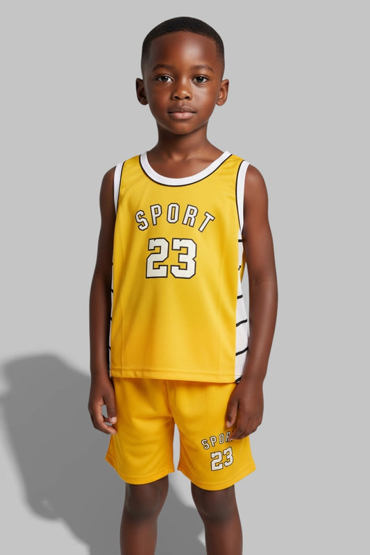 2pcs/Set Boys Casual Outdoor Sports Basketball Jersey