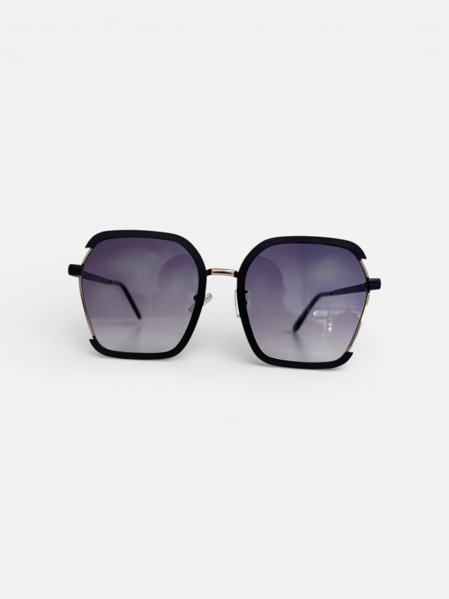 Black European And American Style Large Frame Fashion Glasses