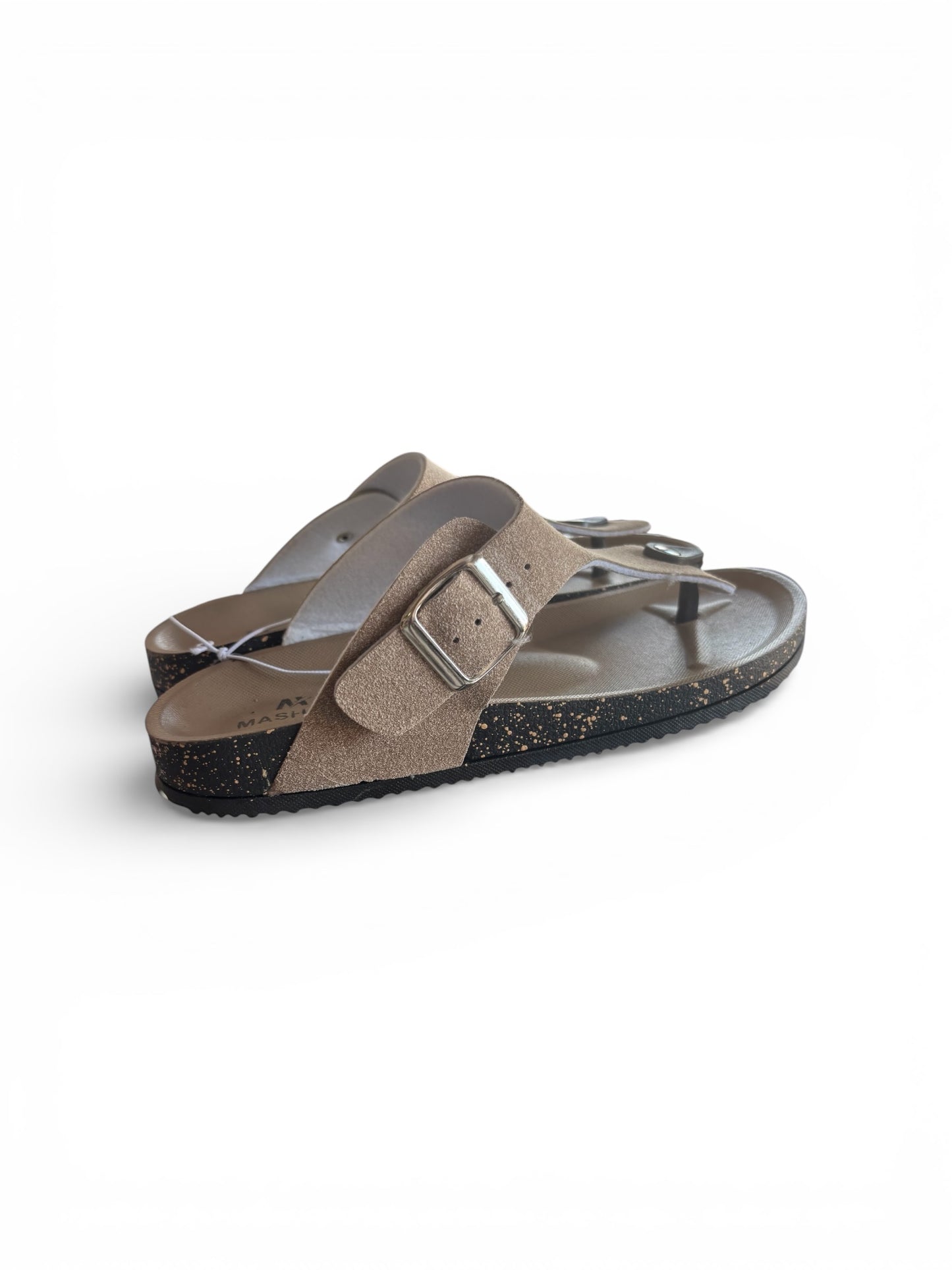 Women's Fashionable Casual Buckle Detail Post Toe Flatform Sandals