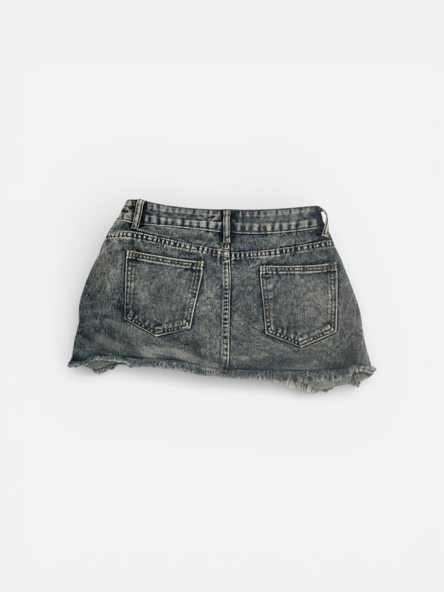 Women's Casual Washed Denim Mini Skirt Y2k