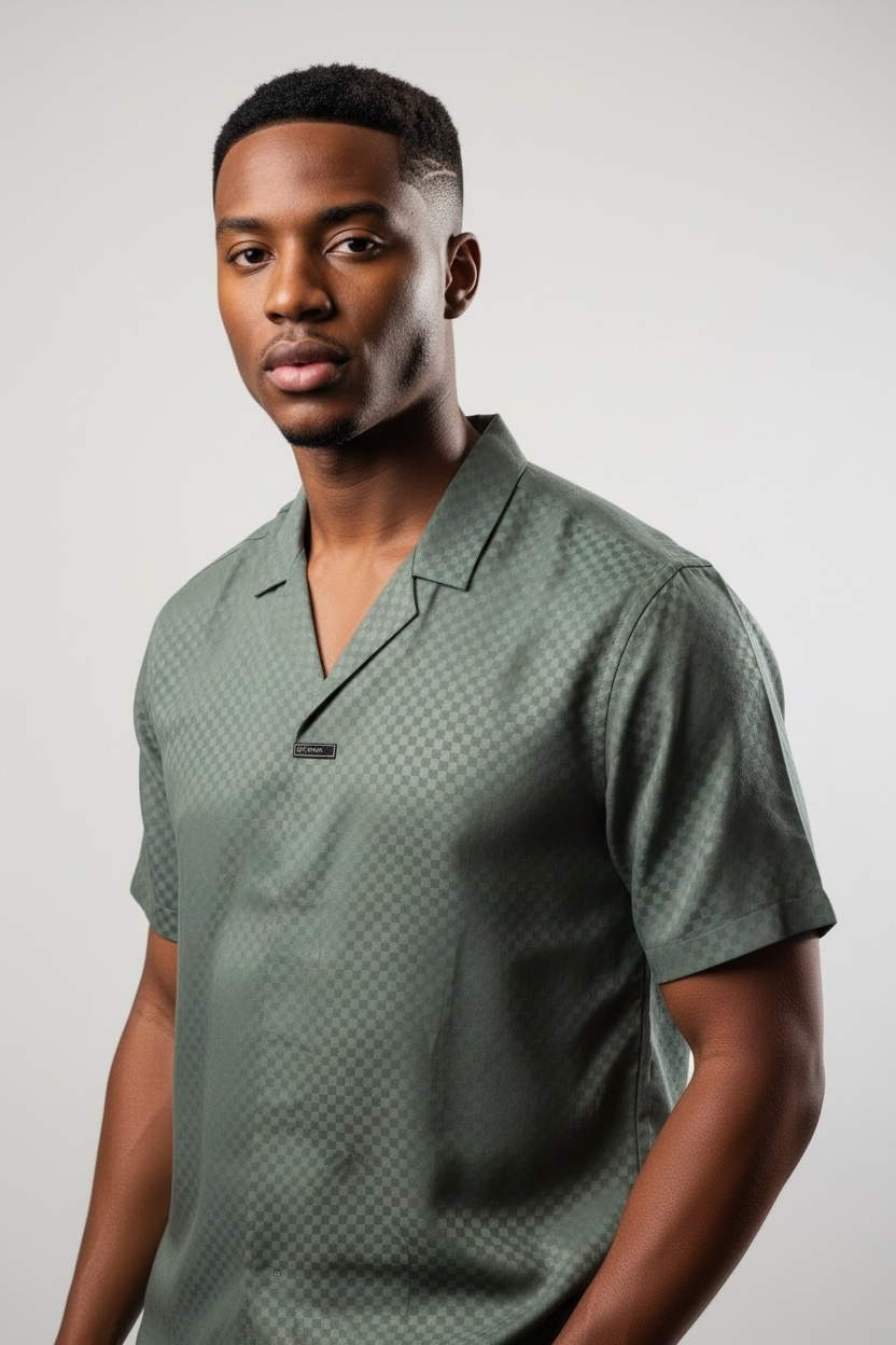 Manfinity Mode Men's Casual Short Sleeve Printed Shirt For Summer