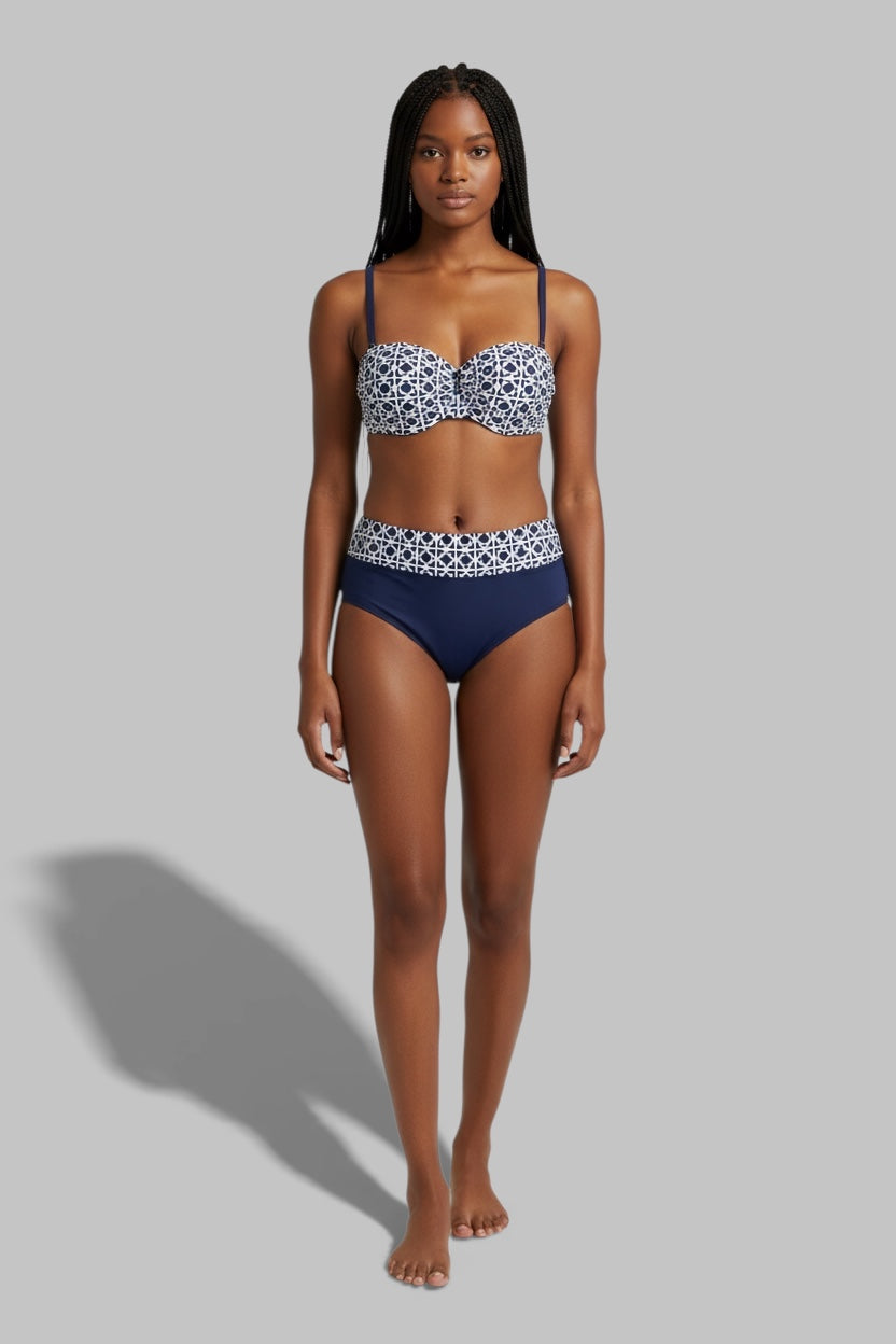 Underwire Bikini Set – Adjustable Strap Swimwear High waist