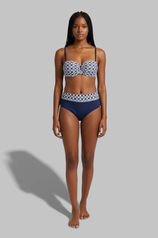 Underwire Bikini Set – Adjustable Strap Swimwear High waist