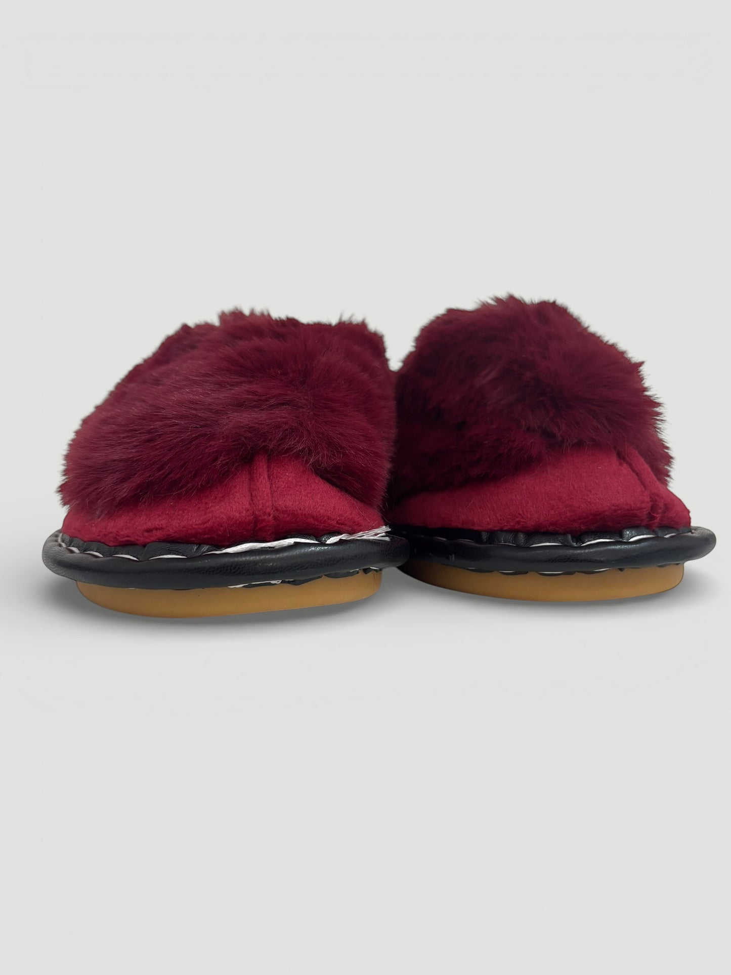 Casual Comfortable Solid Color Plush Slippers, Women Flats