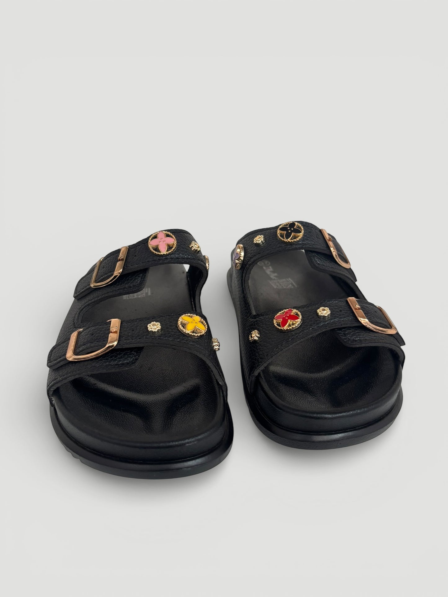 Women’s Summer Slip-On Thick Sole Sandals with Charms