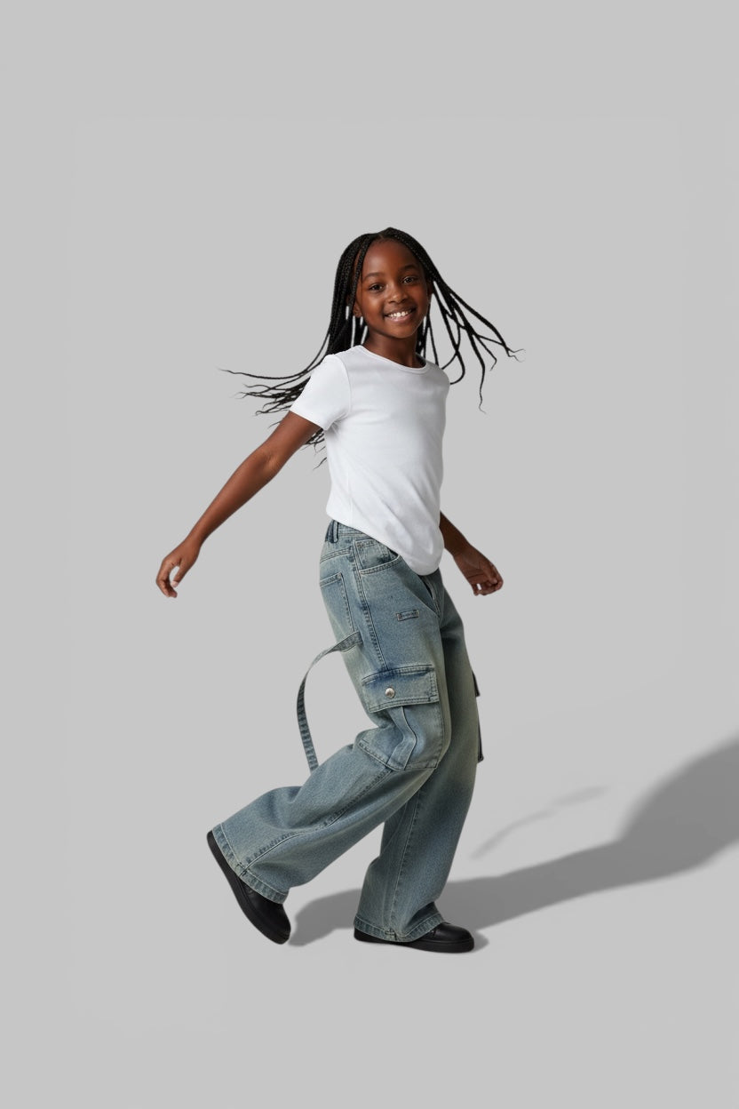 Kids Demin Jeans Multiple pockets