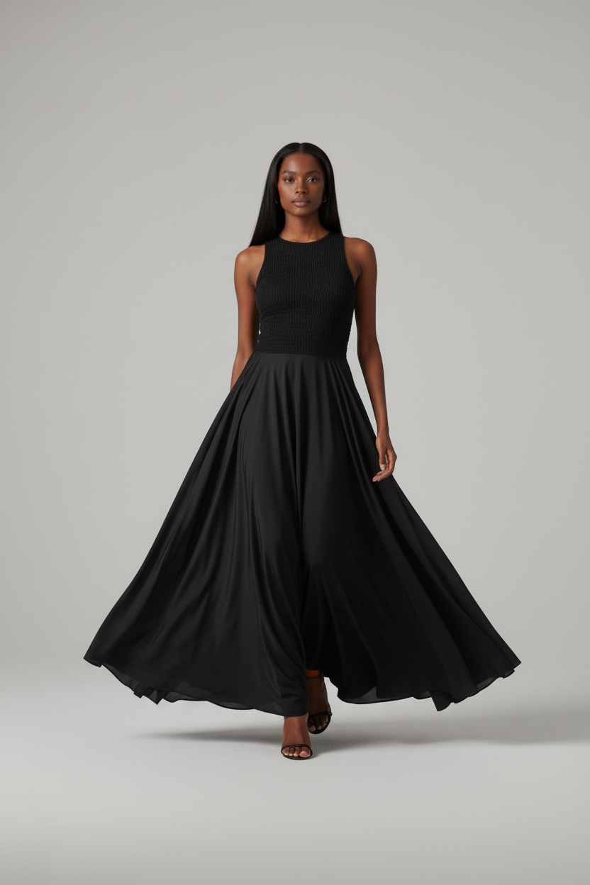 Women’s Maxi Dress Open Back
