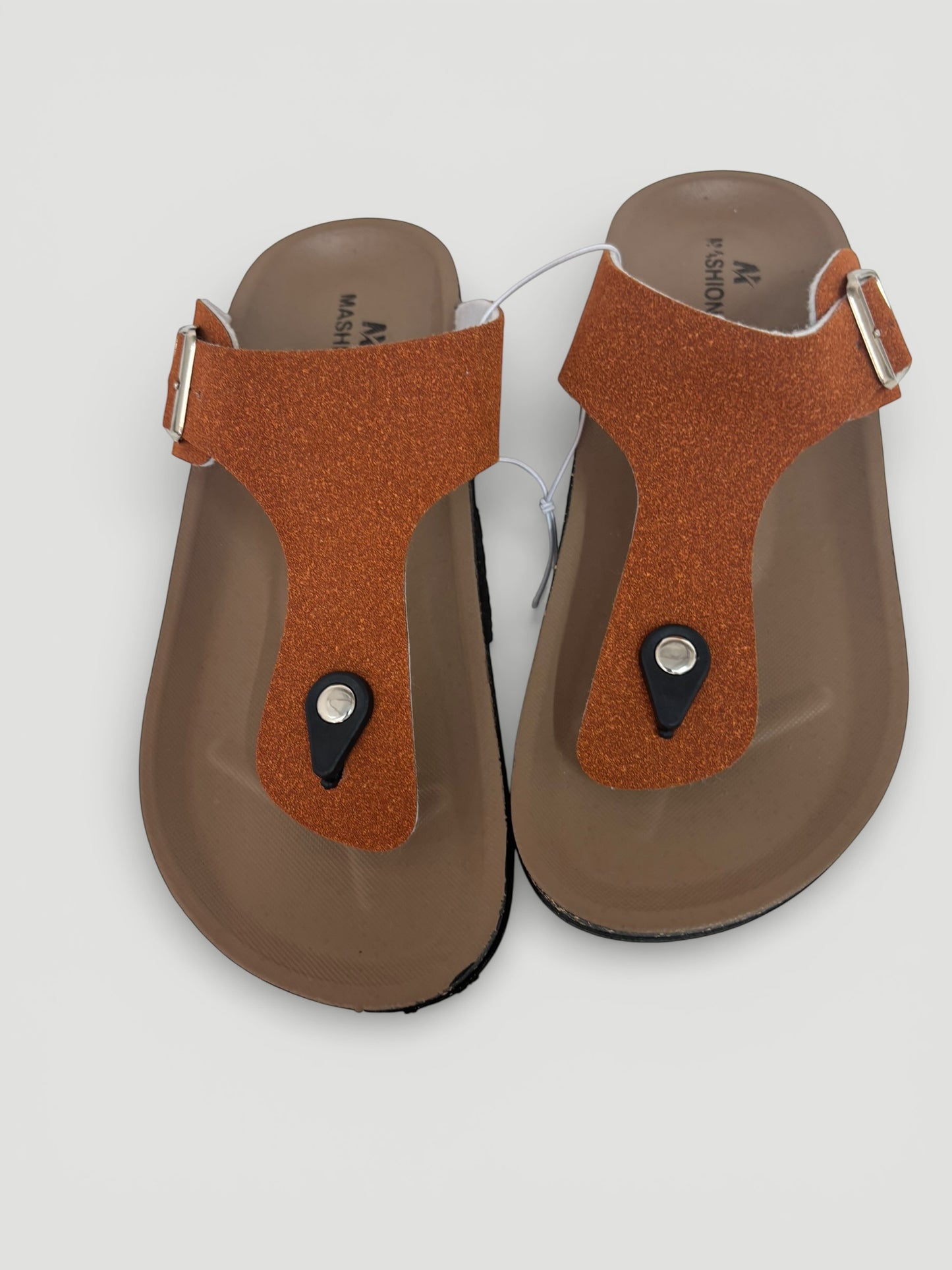 Women's Fashionable Casual Buckle Detail Post Toe Flatform Sandals