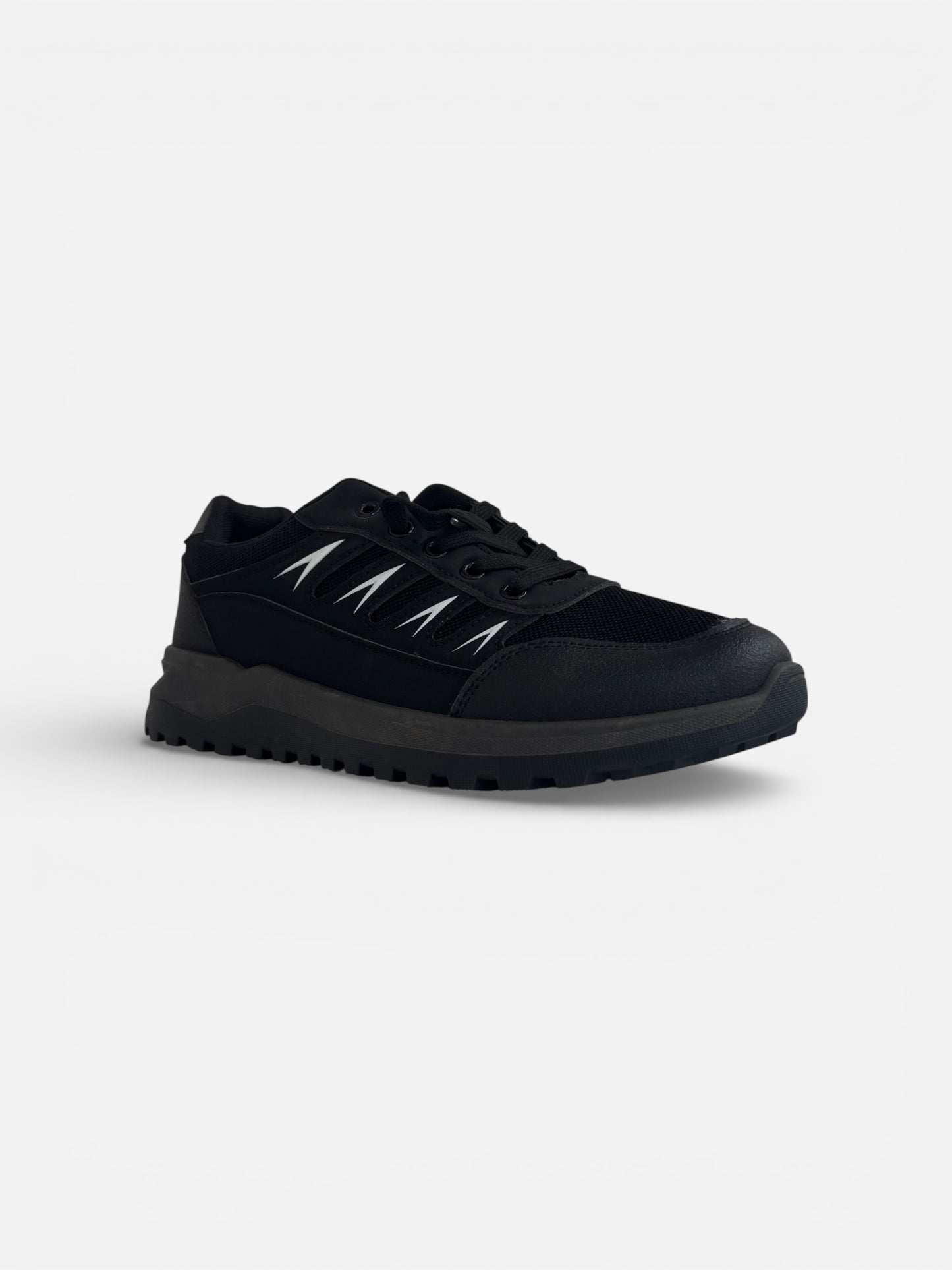 Black Casual Sneakers. Fitness Shoes