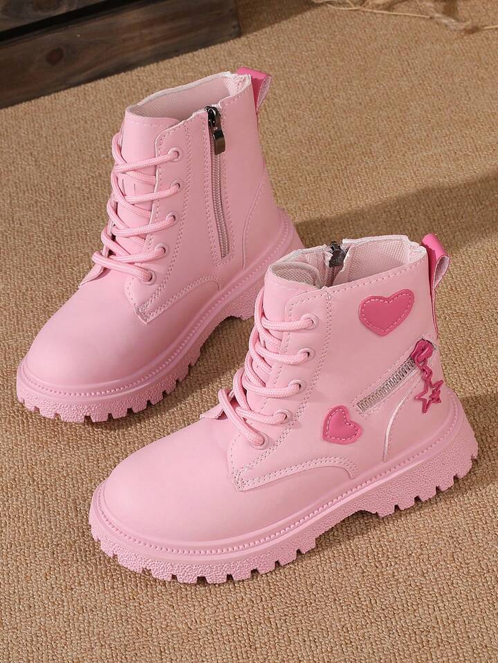 Girls' Cute Boots, Children's Mid-Calf Short Boots, Girls' Anti-Slip Boots